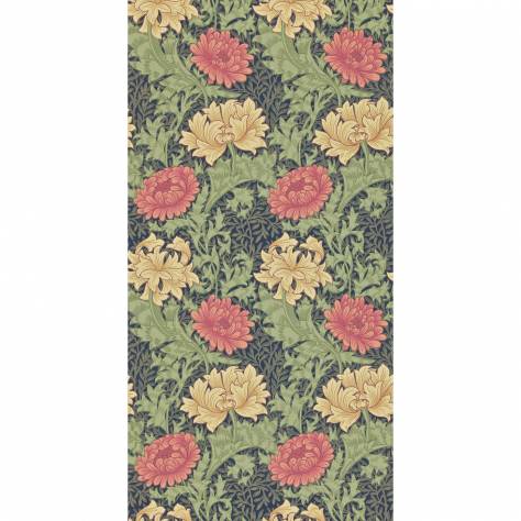 William Morris & Co Compilation Wallpapers Chrysanthemum Wallpaper - Indigo - DCMW216854
