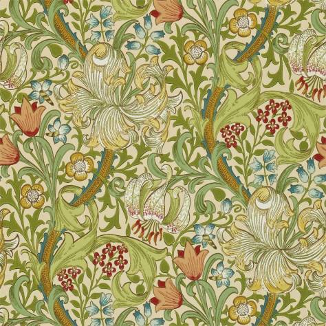 William Morris & Co Compilation Wallpapers Golden Lily Wallpaper - Pale Biscuit - DCMW216858