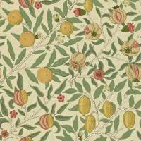 Fruit Wallpaper - Beige/Gold/Coral