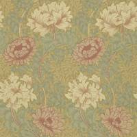 Chrysanthemum Wallpaper - Pink/Yellow/Green