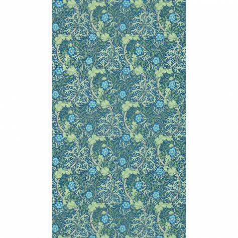 William Morris & Co Compilation Wallpapers Morris Seaweed Wallpaper - Cobalt/Thyme - DCMW216865