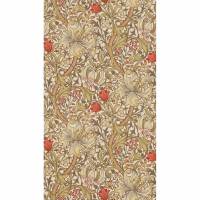 Golden Lily Wallpaper - Biscuit/Brick