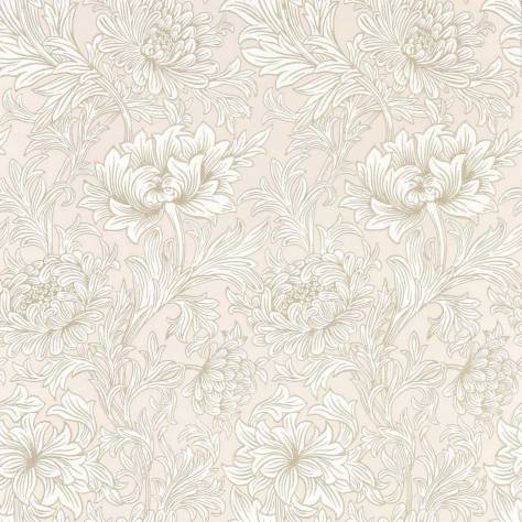 William Morris & Co Simply Morris Wallpapers Chrysanthemum Toile Wallpaper - Cochineal Pink - MSIM217070