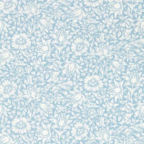 William Morris & Co Simply Morris Wallpapers Mallow Wallpaper - Powder Blue - MSIM217071