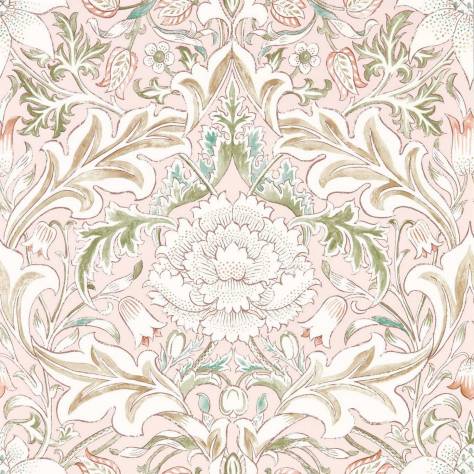William Morris & Co Simply Morris Wallpapers Simply Severn Wallpaper - Cochineal/Willow - MSIM217073