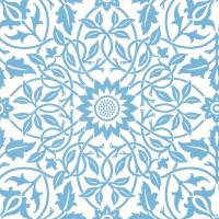 St James Ceiling Wallpaper - China Blue