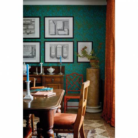 William Morris & Co Ben Pentreath Cornubia Wallpapers Willow Bough Wallpaper - Leaf Green - MCOW217088