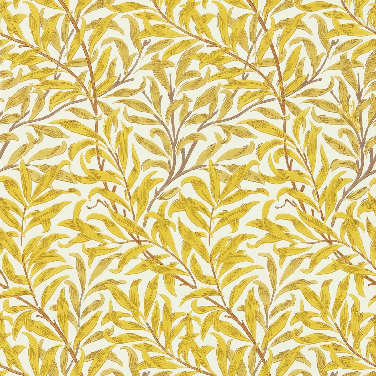 Willow Bough Wallpaper - Summer Yellow (MCOW217089) - William Morris & Co  Ben Pentreath Cornubia Wallpapers Collection