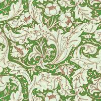 Bachelors Button Wallpaper - Leaf Green/Sky