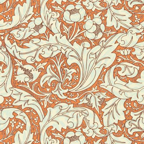 William Morris & Co Ben Pentreath Cornubia Wallpapers Bachelors Button Wallpaper - Burnt Orange/Sky - MCOW217097
