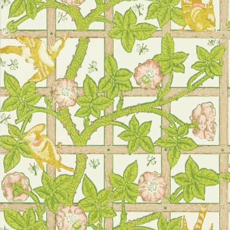 William Morris & Co Ben Pentreath Cornubia Wallpapers Trellis Wallpaper - Summer Yellow - MCOW217104