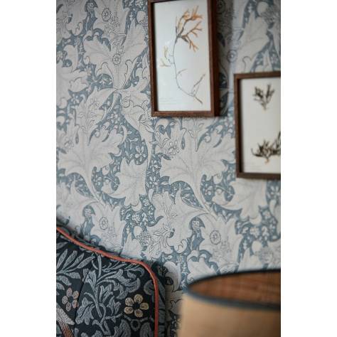William Morris & Co Emery Walkers House Wallpapers Wallflower Wallpaper - Woad Blue - MEWW217187