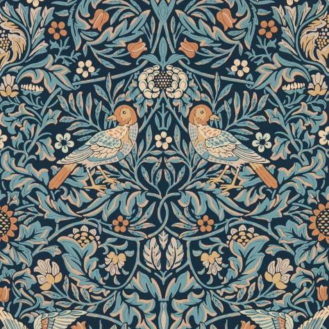 William Morris & Co Emery Walkers House Wallpapers Bird Wallpaper - Webbs Blue - MEWW217193