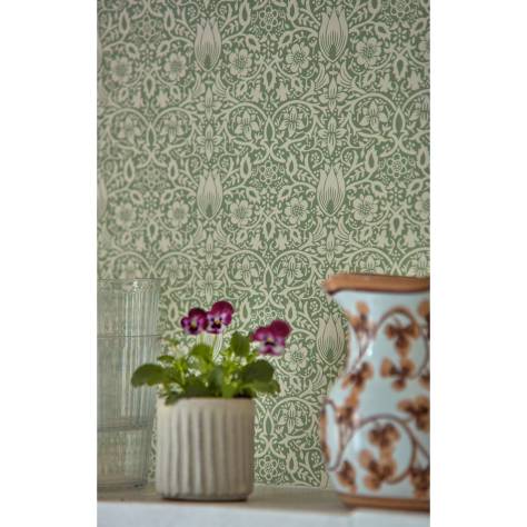 William Morris & Co Emery Walkers House Wallpapers Borage Wallpaper - Inky Fingers - MEWW217199