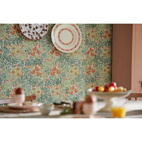 William Morris & Co Emery Walkers House Wallpapers Bower Wallpaper - Indigo/Barbed Berry - MEWW217203