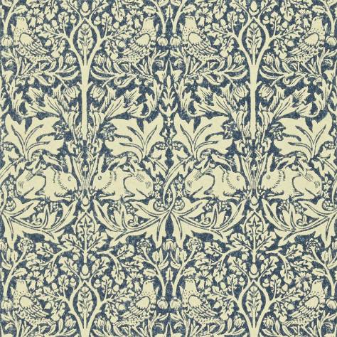 William Morris & Co Compendium II Wallpapers Brer Rabbit Wallpaper - Indigo/Vellum - DMCW210411
