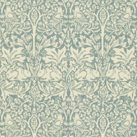 William Morris & Co Compendium II Wallpapers Brer Rabbit Wallpaper - Slate/Vellum - DMCW210413