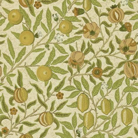 William Morris & Co Compendium II Wallpapers Fruit Wallpaper - Lime Green/Tan - DMCW210427