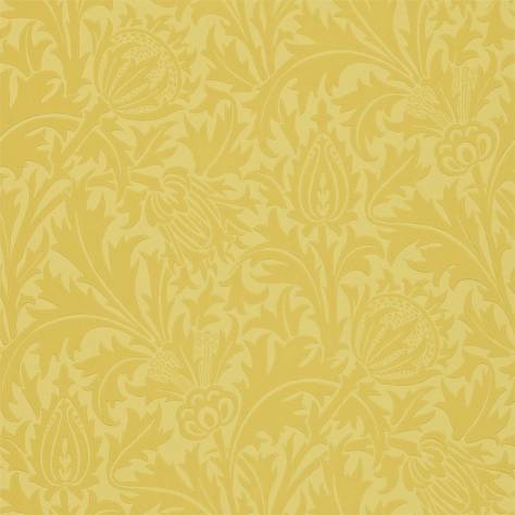 William Morris & Co Compendium II Wallpapers Thistle Wallpaper - Gold - DMCW210484
