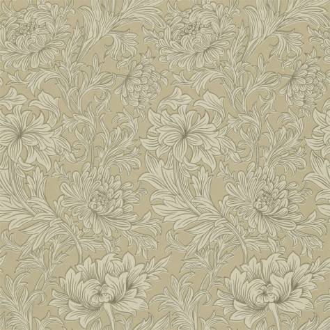 William Morris & Co Volume V Wallpapers Chrysanthemum Toile Wallpaper - Ivory/Gold - DMOWCH103