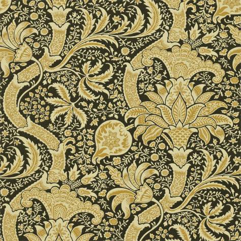 William Morris & Co Volume V Wallpapers Indian Wallpaper - Gold/Black - DMOWIN101