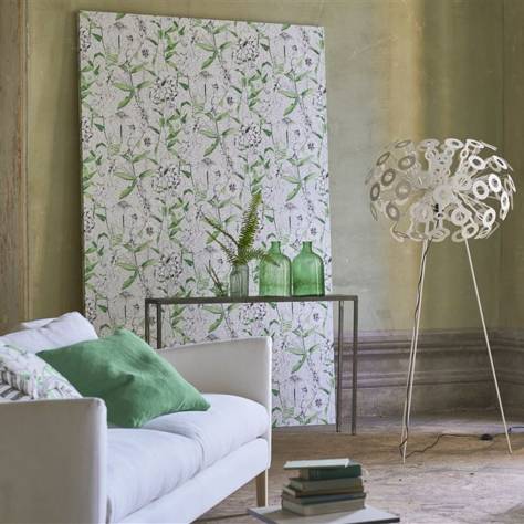 Designers Guild Mandora Wallpapers Emilie Wallpaper - Emerald - PDG1050/01