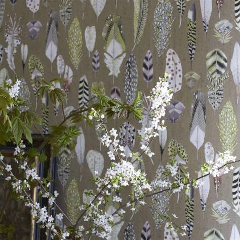 Designers Guild Tulipa Stellata Wallpapers Quill Wallpaper - Gold - PDG1030/02