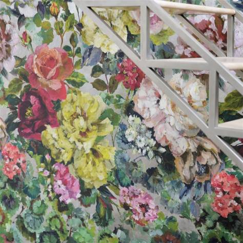 Designers Guild Scenes and Murals II Wallcoverings Grandiflora Rose Wallcovering - Dusk - PDG1123/01