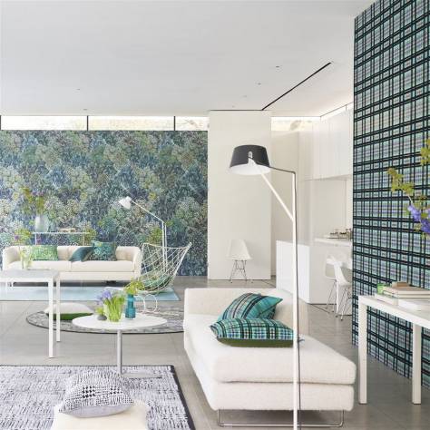 Designers Guild Scenes and Murals II Wallcoverings Madhya Wallcovering - Azure - PDG1135/02