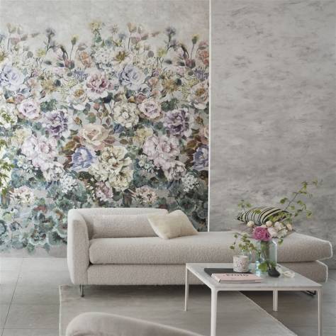 Designers Guild Scenes and Murals II Wallcoverings Chettinad Wallcovering - Chalk - PDG1136/01