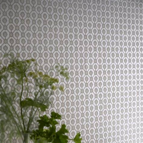 Designers Guild Porcelaine De Chine Wallpapers Jaal Wallpaper - Stone - PDG1150/03