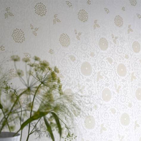 Designers Guild Porcelaine De Chine Wallpapers Shaqui Wallpaper - Platinum - PDG1147/02