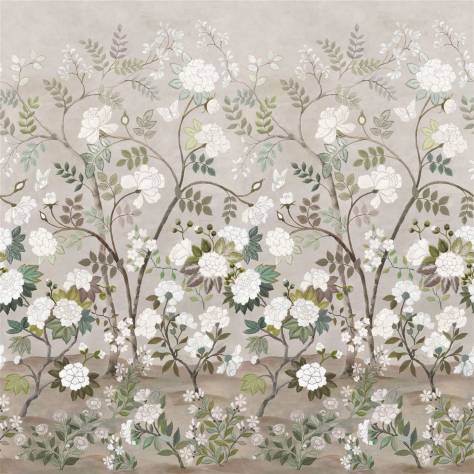 Designers Guild Porcelaine De Chine Wallpapers Fleur Orientale Wallpaper - Pale Birch - PDG1152/02