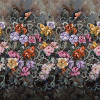 Tapestry Flower Panel - Damson