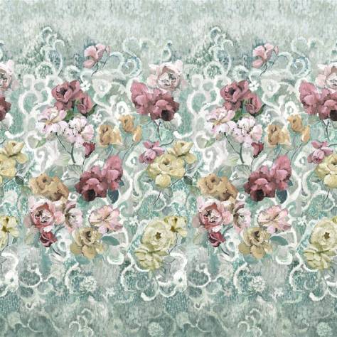 Designers Guild Tapestry Flower Prints & Panels Tapestry Flower Panel - Eau de Nil - PDG1153/03