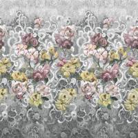 Tapestry Flower Panel - Platinum