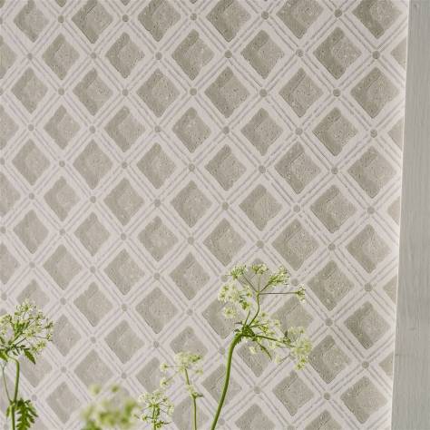 Designers Guild Heritage Wallpapers Amsee Geometric Wallpaper - Plaster - PEH0002/01