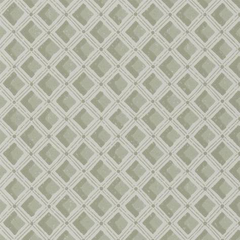 Designers Guild Heritage Wallpapers Amsee Geometric Wallpaper - Lichen - PEH0002/04