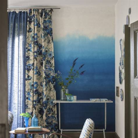 Designers Guild Ikebana Wallpapers Shoshi Wallpaper - Cobalt - PDG1163/01