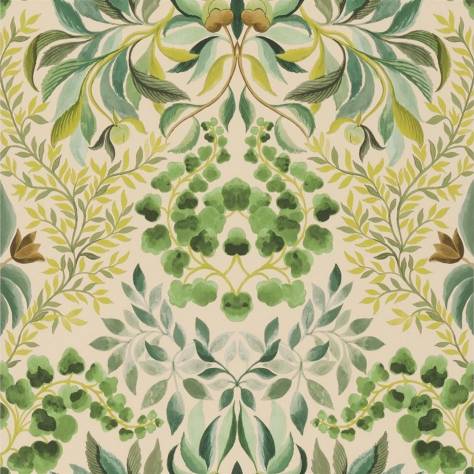 Designers Guild Ikebana Wallpapers Karakusa Wallpaper - Emerald - PDG1157/04