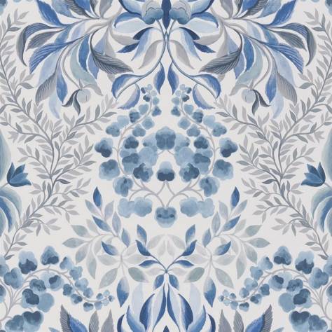 Designers Guild Ikebana Wallpapers Karakusa Wallpaper - Cobalt - PDG1157/05