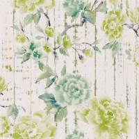 Kyoto Flower Wallpaper - Emerald