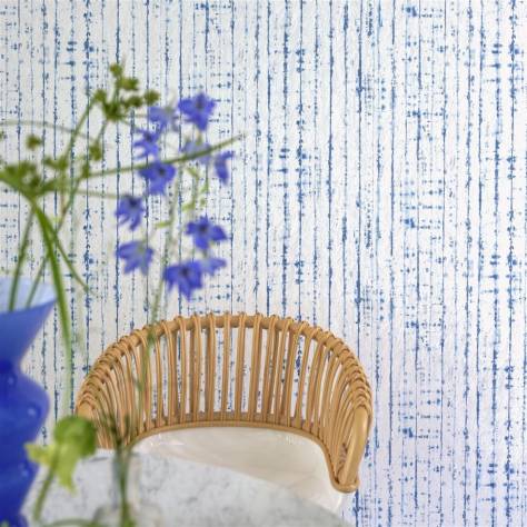 Designers Guild Ikebana Wallpapers Shiwa Wallpaper - Cobalt - PDG1159/04