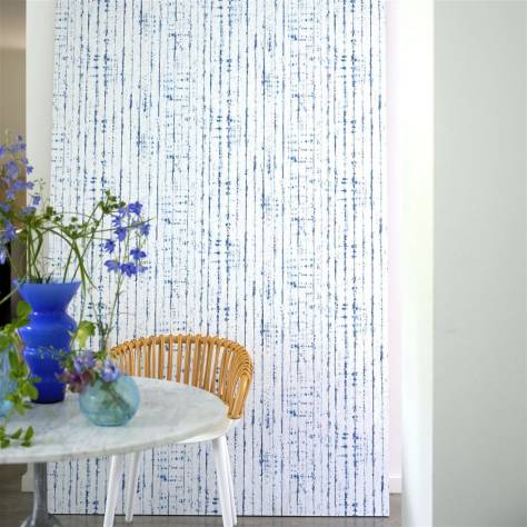 Designers Guild Ikebana Wallpapers Shiwa Wallpaper - Cobalt - PDG1159/04