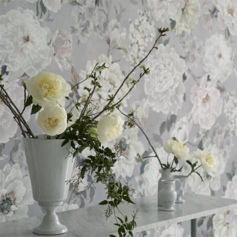 Designers Guild Scenes and Murals III Wallpapers Fleur Blanche Wallpaper - Platinum - PDG1172/02