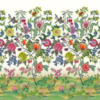 Brocart Decoratif Wallpaper - Fuchsia