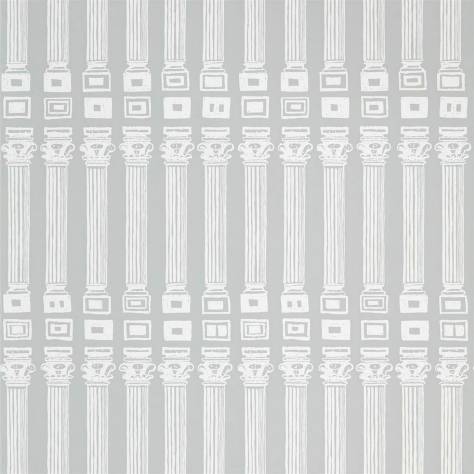 Zoffany Palladio Wallpapers Columns Wallpaper - Empire Grey/Architects White - ZPLW312968