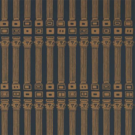 Zoffany Palladio Wallpapers Columns Wallpaper - Vine Black/Antique Gold - ZPLW312969