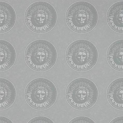 Zoffany Palladio Wallpapers Medallion Wallpaper - Silver/Perfect White - ZPLW312976