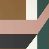 Impact Wallpaper - Muddy Amber/Tuscan Pink/Huntsman Green